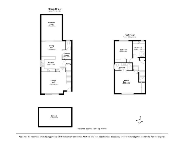 Floorplan of Homely townhouse listing, 3/81 Elizabeth Street, Paddington QLD 4064