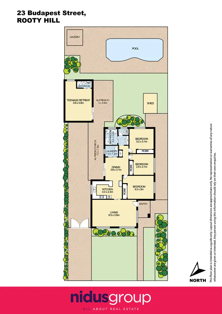 Floorplan of Homely house listing, 23 Budapest Street, Rooty Hill NSW 2766