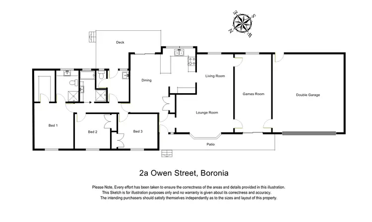 Floorplan of Homely house listing, 2A Owen Street, Boronia VIC 3155