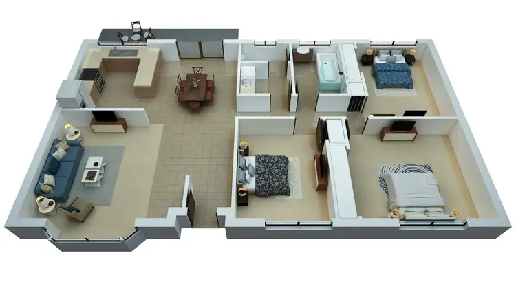Floorplan of Homely house listing, 4 WAGNER PLACE, Wodonga VIC 3690