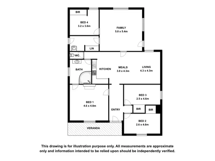 Floorplan of Homely rural property listing, 208 Poonada Road, Tantanoola SA 5280