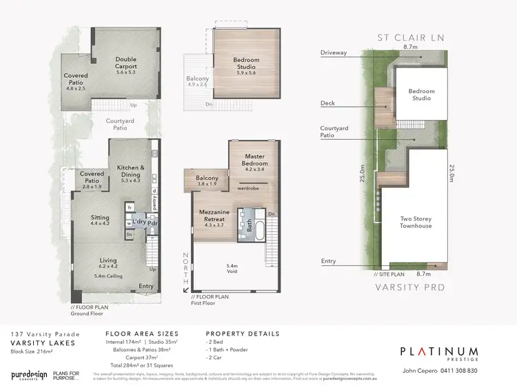 Floorplan of Homely townhouse listing, 137 VARSITY PARADE, Varsity Lakes QLD 4227