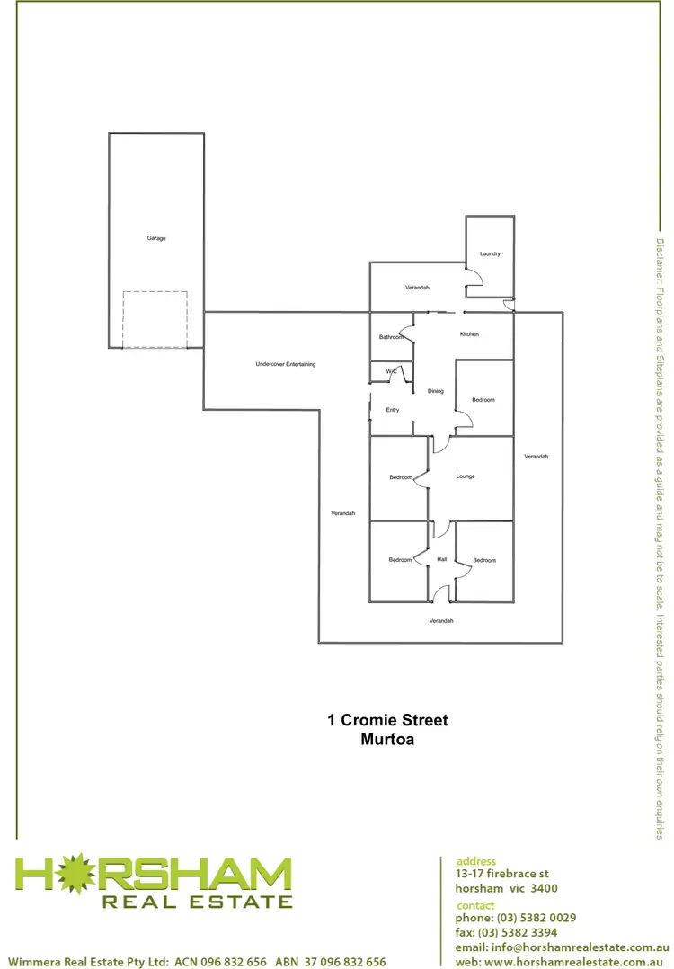 Floorplan of Homely house listing, 1 Cromie Street, Murtoa VIC 3390