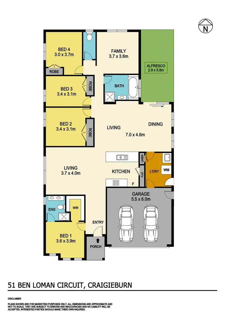 Floorplan of Homely house listing, 51 Ben Loman Circuit, Craigieburn VIC 3064