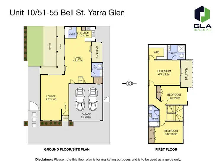 Floorplan of Homely townhouse listing, 10/51-55 Bell Street, Yarra Glen VIC 3775