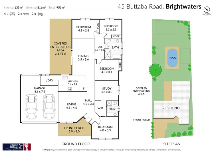 Floorplan of Homely house listing, 45 Buttaba Road, Brightwaters NSW 2264