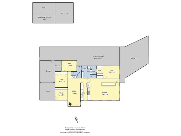 Floorplan of Homely house listing, 49 Shiffner Street, Violet Town VIC 3669