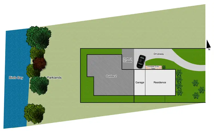 Floorplan of Homely semi-detached listing, 1/128 Jacaranda Avenue, Tweed Heads West NSW 2485