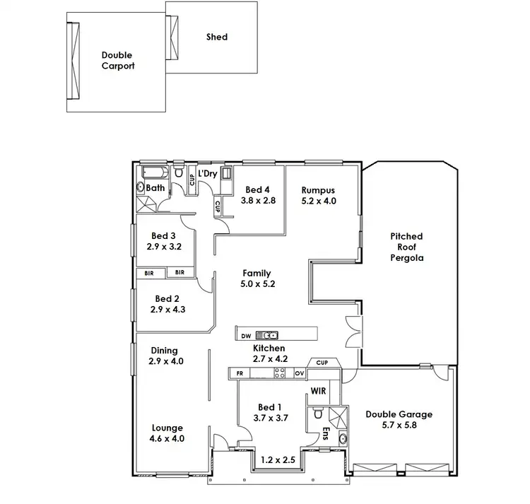 Floorplan of Homely house listing, 1 PAGODA COURT, Greenwith SA 5125