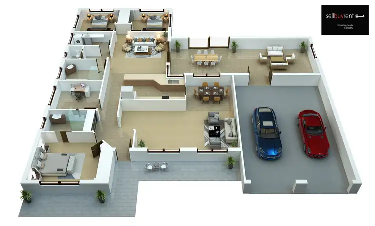 Floorplan of Homely house listing, 38 WHERNSIDE DRIVE, Wodonga VIC 3690