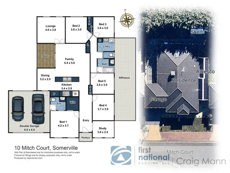 Floorplan of Homely house listing, 10 Mitch Court, Somerville VIC 3912