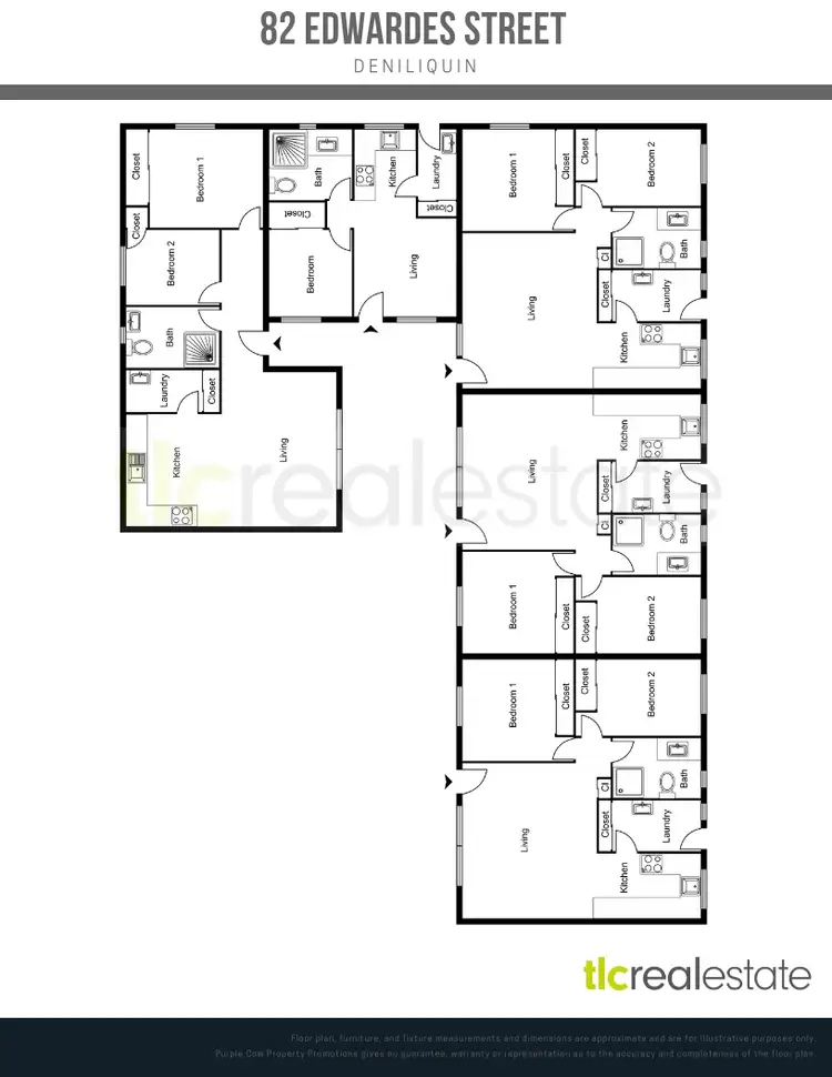 Floorplan of Homely block of units listing, 82 Edwardes Street, Deniliquin NSW 2710