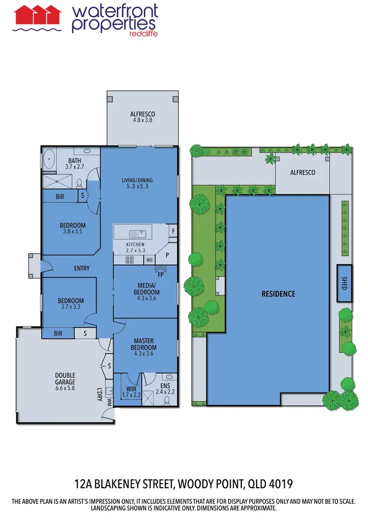 Floorplan of Homely house listing, 12A Blakeney Street, Woody Point QLD 4019