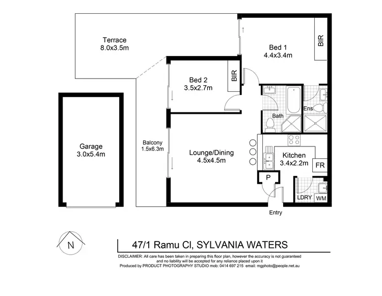 Floorplan of Homely apartment listing, 47/1 Ramu Close, Sylvania Waters NSW 2224