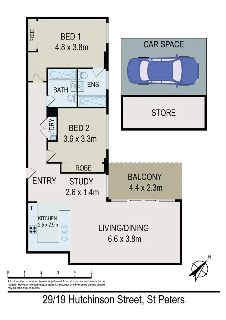 Floorplan of Homely apartment listing, 29/19 Hutchinson Street, St Peters NSW 2044
