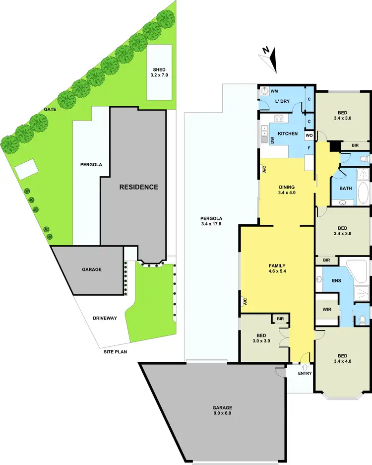 Floorplan of Homely house listing, 10 Tudor Court, Narre Warren VIC 3805