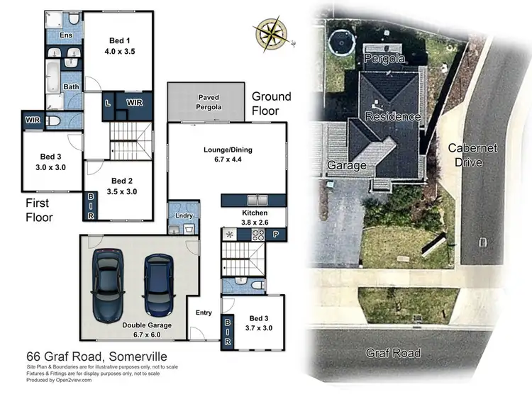 Floorplan of Homely townhouse listing, 66 Graf Road, Somerville VIC 3912