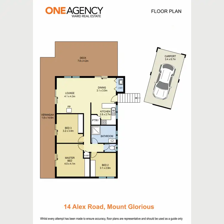 Floorplan of Homely house listing, 14 Alex Road, Mount Glorious QLD 4520