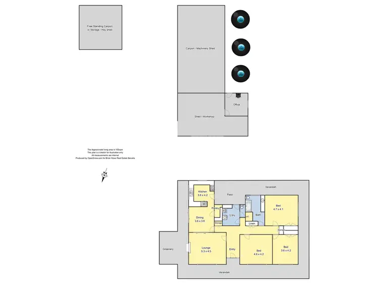 Floorplan of Homely rural property listing, 328 Swanpool Road, Swanpool VIC 3673