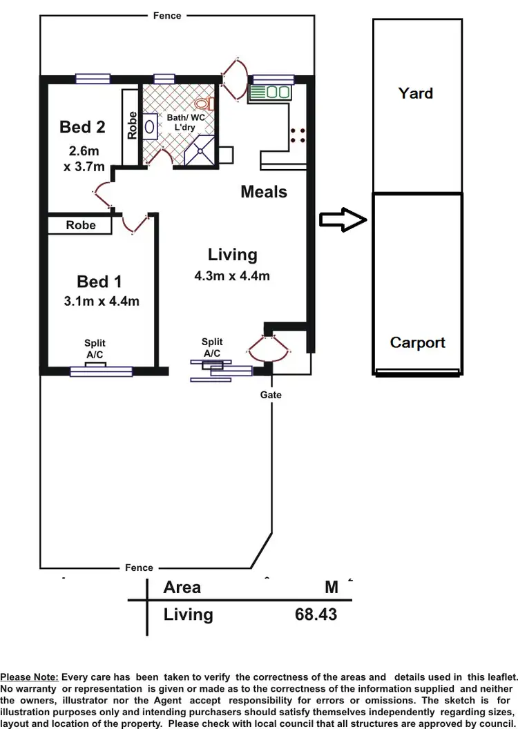 Floorplan of Homely unit listing, 2/5 Don Terrace, Morphettville SA 5043