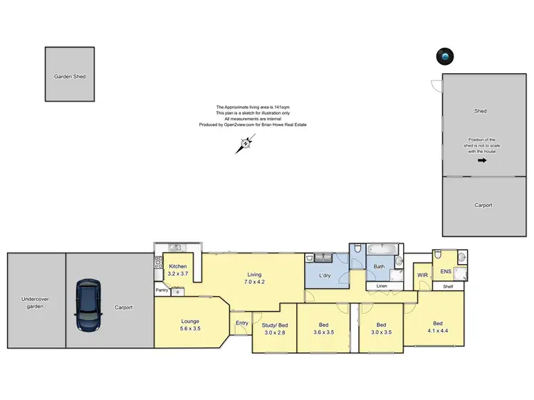 Floorplan of Homely house listing, 26 Noarana Drive, Benalla VIC 3672