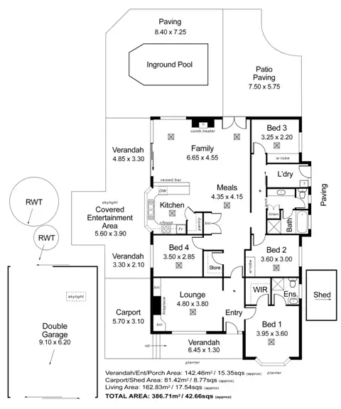 Floorplan of Homely house listing, 43 Daddow Road, Mount Barker SA 5251