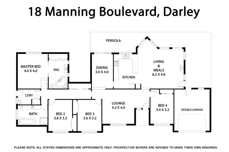 Floorplan of Homely house listing, 18 Manning Boulevard, Bacchus Marsh VIC 3340