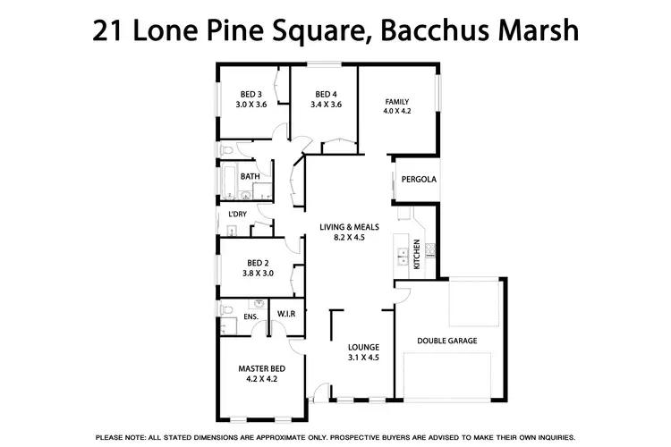 Floorplan of Homely house listing, 21 Lone Pine Square, Bacchus Marsh VIC 3340