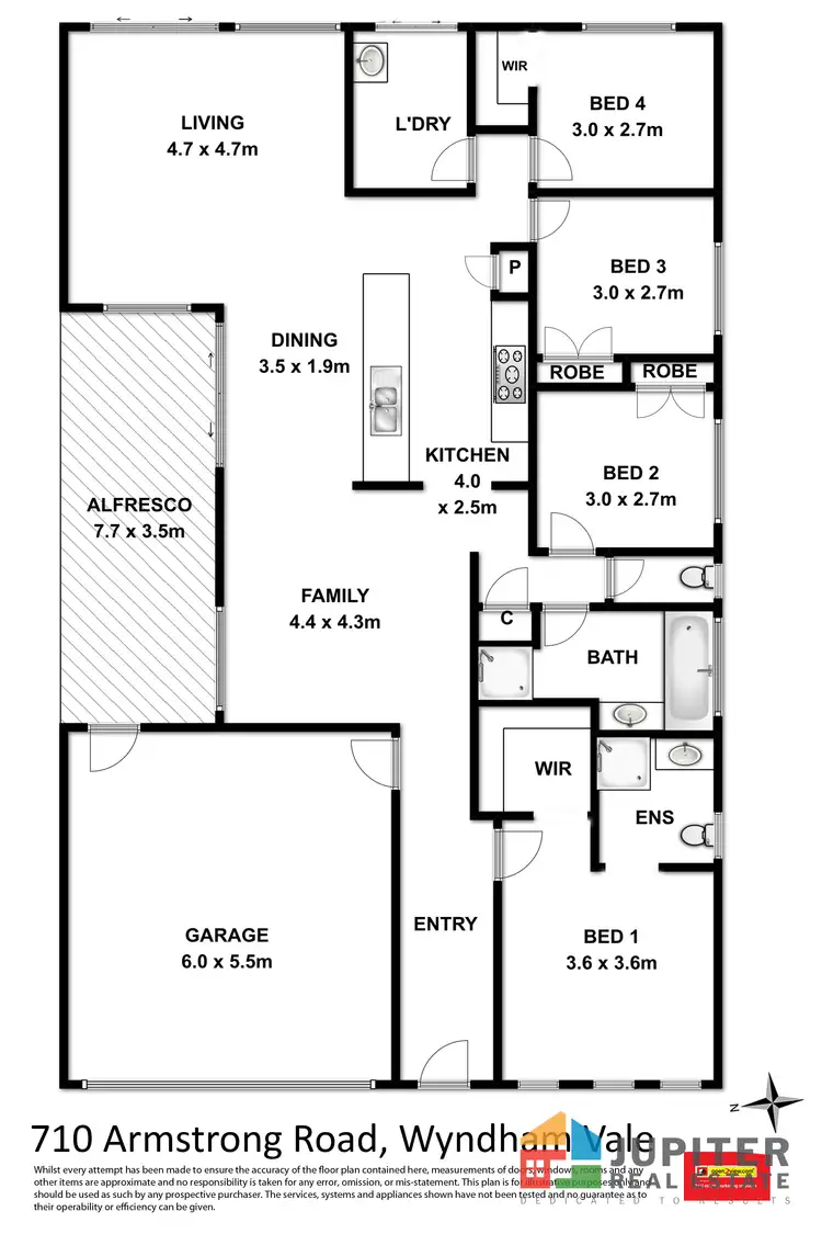 Floorplan of Homely house listing, 710 Armstrong Road, Wyndham Vale VIC 3024