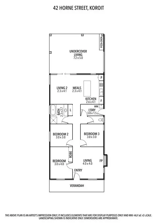 Floorplan of Homely house listing, 42 Horne Street, Koroit VIC 3282