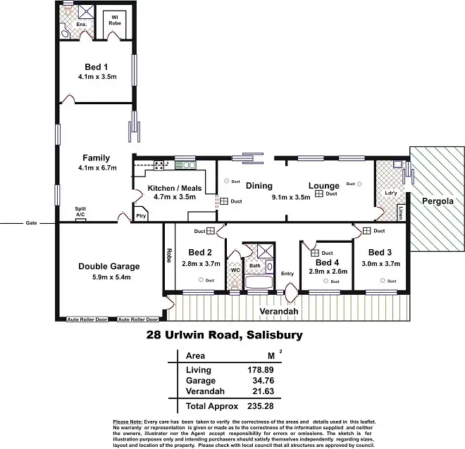 Floorplan of Homely land listing, 26 & 28 Urlwin Road, Salisbury SA 5108