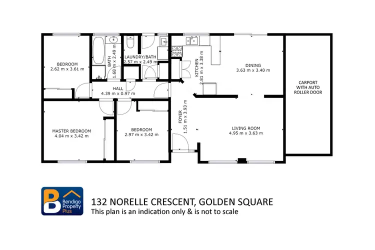 Floorplan of Homely house listing, 132 Norelle Crescent, Golden Square VIC 3555
