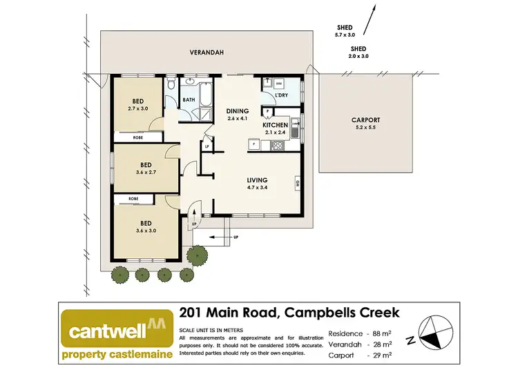 Floorplan of Homely house listing, 201 Main Road, Campbells Creek VIC 3451