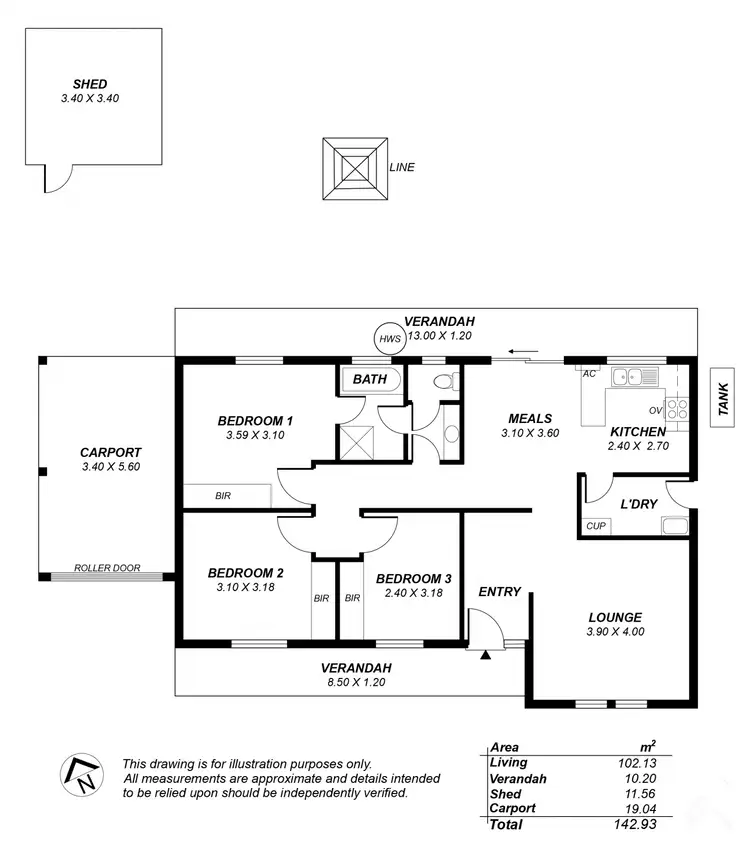 Floorplan of Homely house listing, 1/11A Albert Road, Mount Barker SA 5251