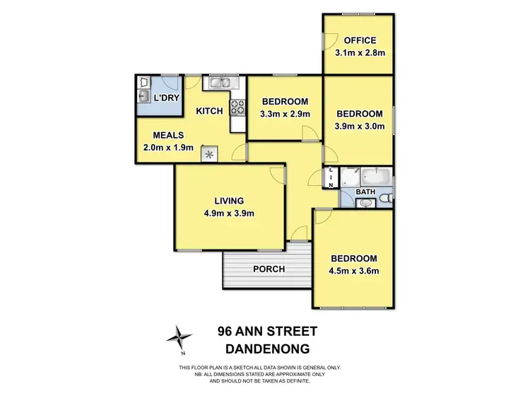 Floorplan of Homely house listing, 96 Ann Street, Dandenong VIC 3175