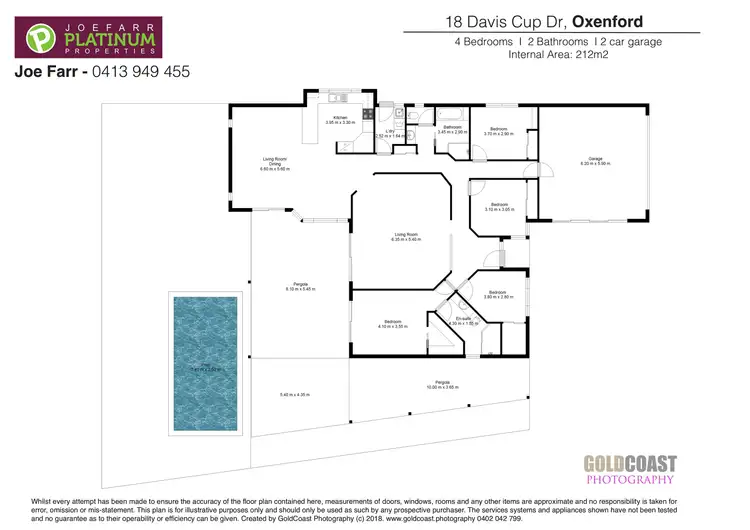 Floorplan of Homely house listing, 18 Davis Cup Court, Oxenford QLD 4210
