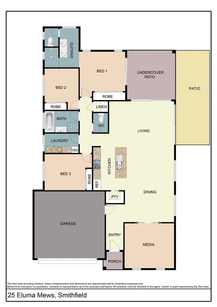 Floorplan of Homely house listing, 25 Eluma Mews, Smithfield QLD 4878