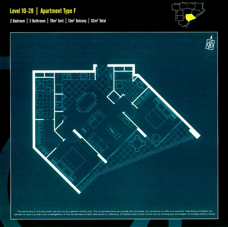 Floorplan of Homely apartment listing, 1126/56 SCARBOROUGH STREET, Southport QLD 4215
