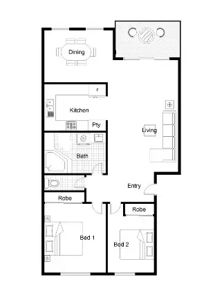 Floorplan of Homely apartment listing, 9/9 Howitt Street, Kingston ACT 2604
