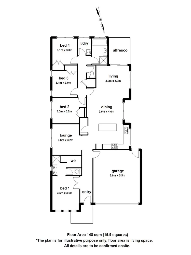 Floorplan of Homely house listing, 16 Jomon Way, Officer VIC 3809