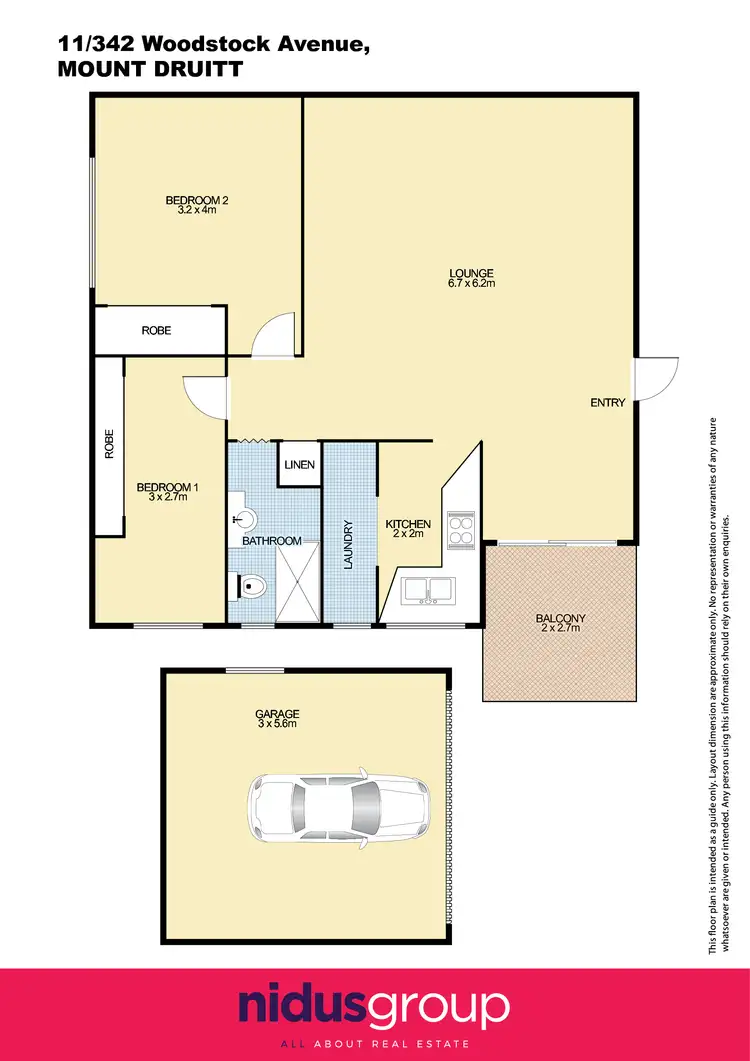 Floorplan of Homely unit listing, 11/342 Woodstock Avenue, Mount Druitt NSW 2770