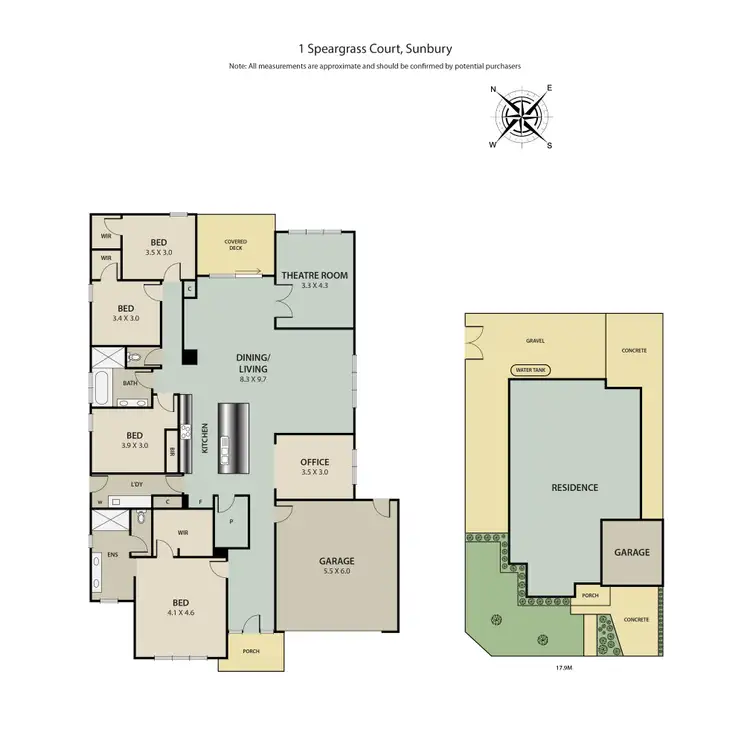 Floorplan of Homely house listing, 1 Speargrass Court, Sunbury VIC 3429