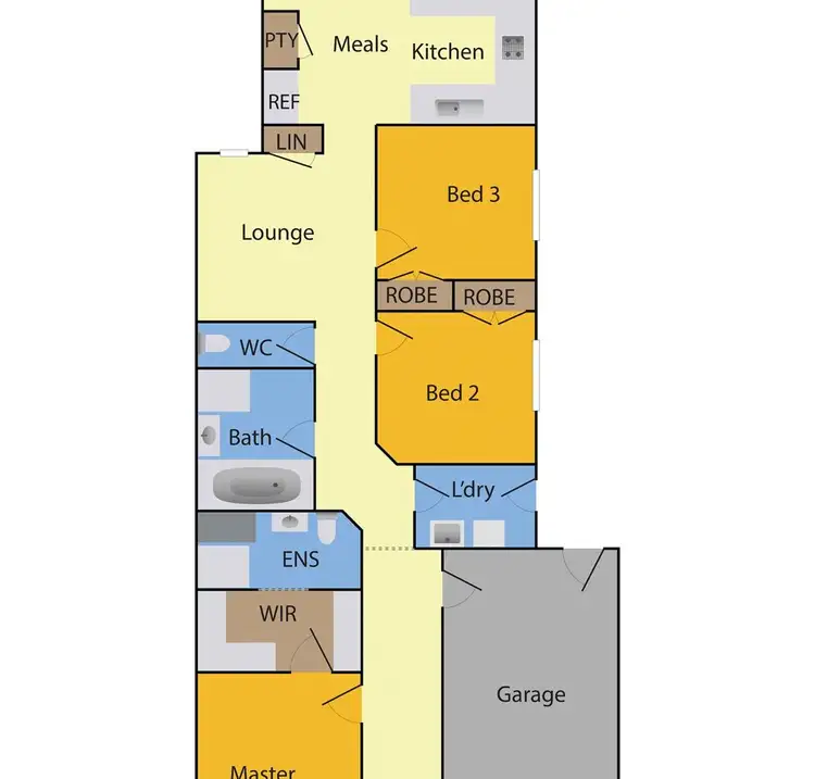 Floorplan of Homely unit listing, 19B Claire Way, Tarneit VIC 3029