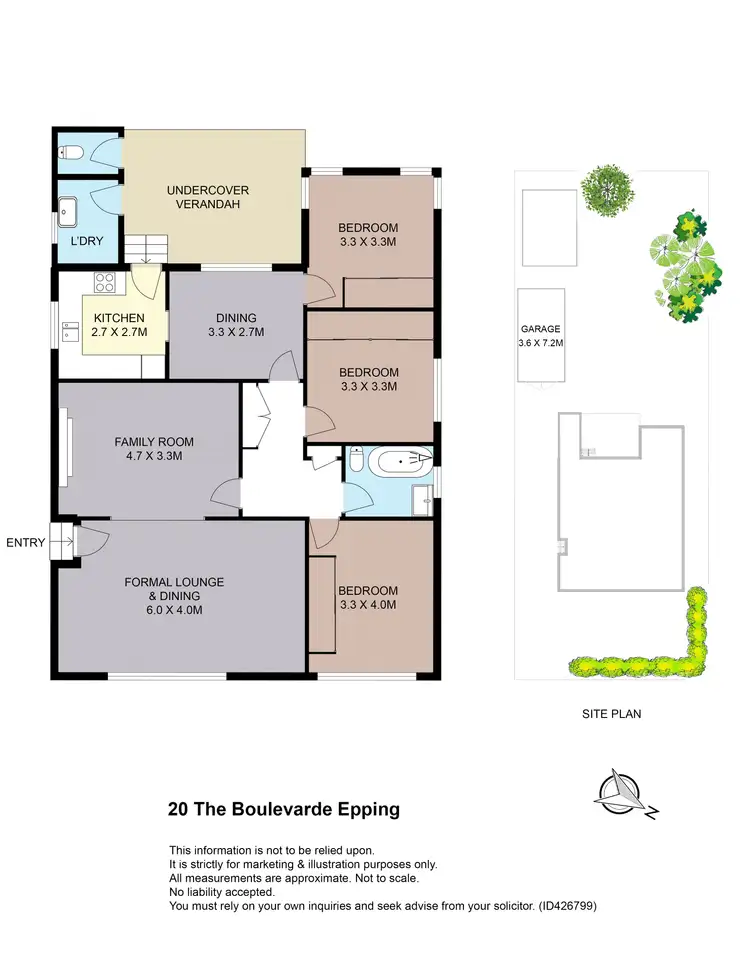 Floorplan of Homely house listing, 20 The Boulevarde, Epping NSW 2121