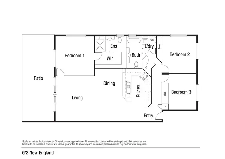 Floorplan of Homely unit listing, 6/2 New England Court, Douglas QLD 4814