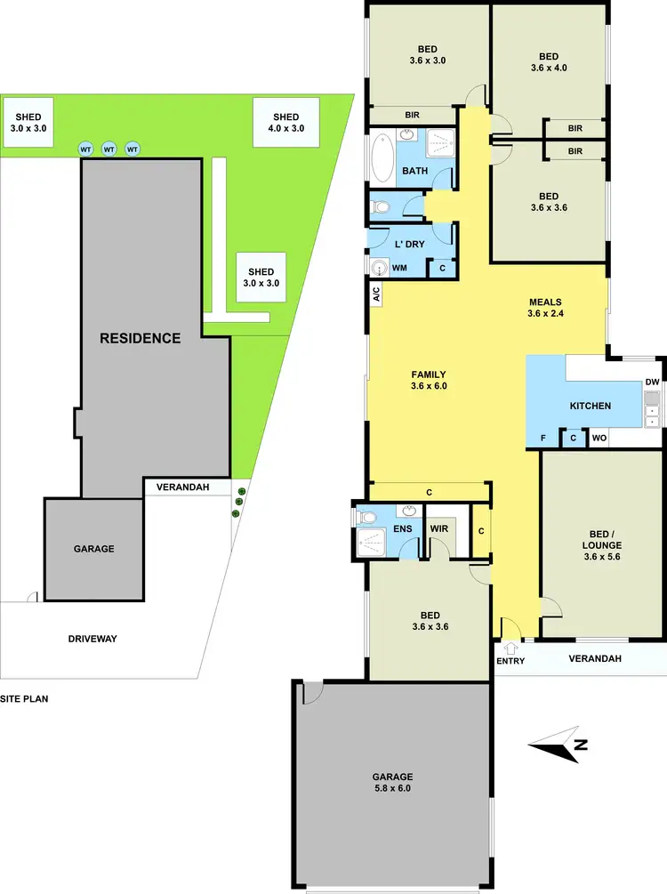 Floorplan of Homely house listing, 53 Bella Crescent, Hallam VIC 3803