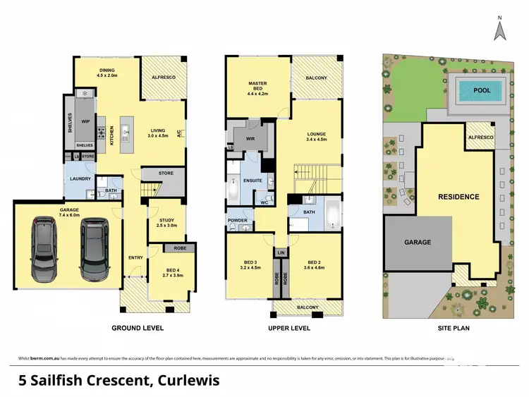 Floorplan of Homely house listing, 5 Sailfish Crescent, Curlewis VIC 3222