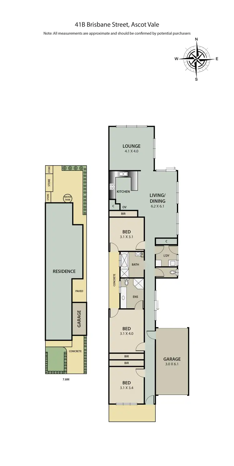Floorplan of Homely house listing, 41B Brisbane Street, Ascot Vale VIC 3032