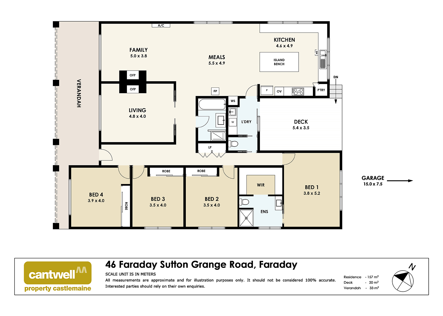 Floorplan of Homely rural property listing, 46 Faraday-Sutton Grange Rd, Faraday VIC 3451