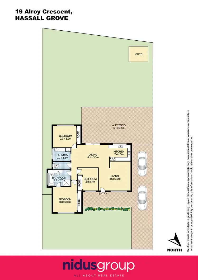 Floorplan of Homely house listing, 19 Alroy Crescent, Hassall Grove NSW 2761